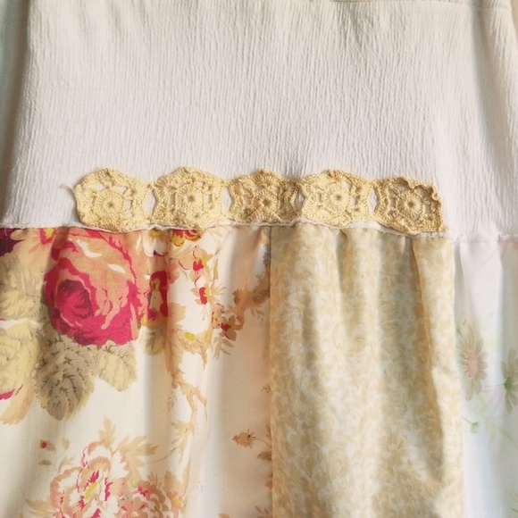 Upcycled Original White Mori Girl Tunic Dress XL🦋 - Picture 4 of 8